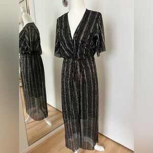 Nordstrom Metallic Long Sleeve Dress